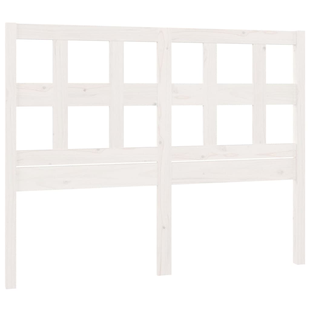 vidaXL Tête de lit Blanc 125,5x4x100 cm Bois massif de pin