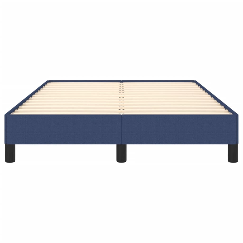 vidaXL Cadre de lit sans matelas bleu 120x190 cm tissu