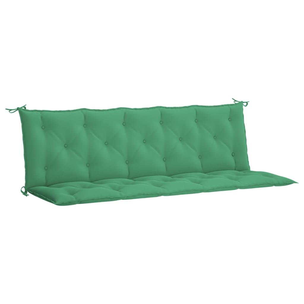 vidaXL Coussin de banc de jardin vert 180x(50+50)x7 cm tissu oxford