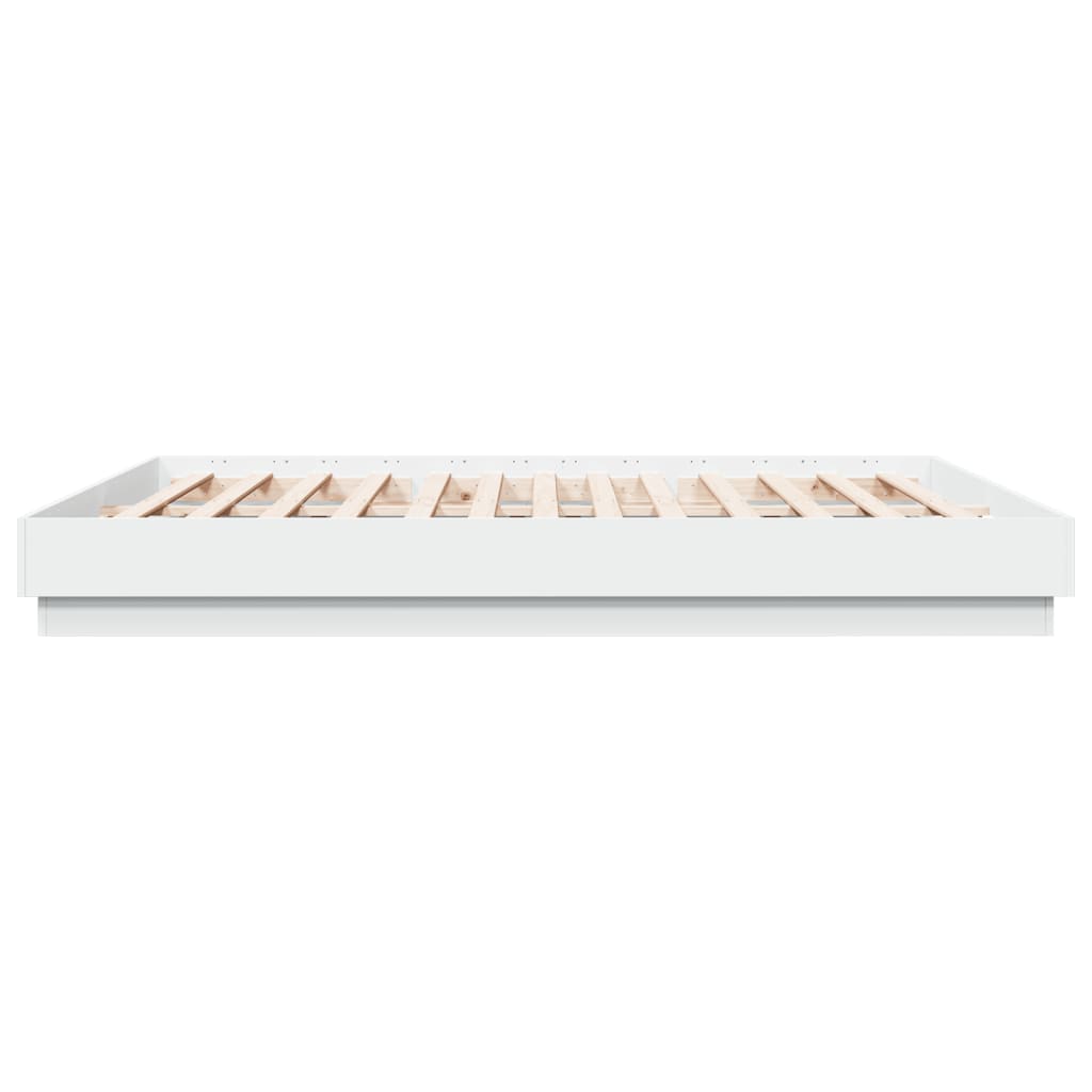 vidaXL Cadre de lit sans matelas blanc 200x200 cm