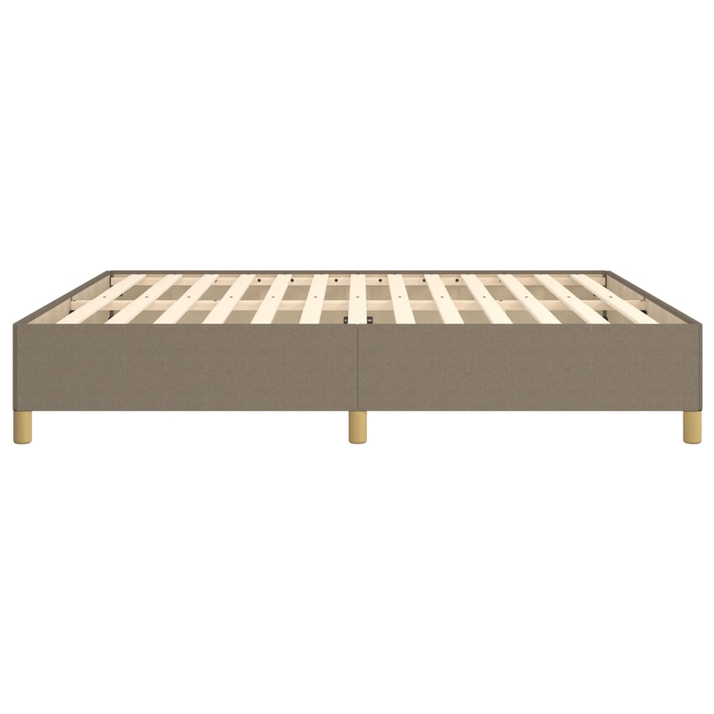 vidaXL Cadre de lit sans matelas taupe 160x200 cm tissu