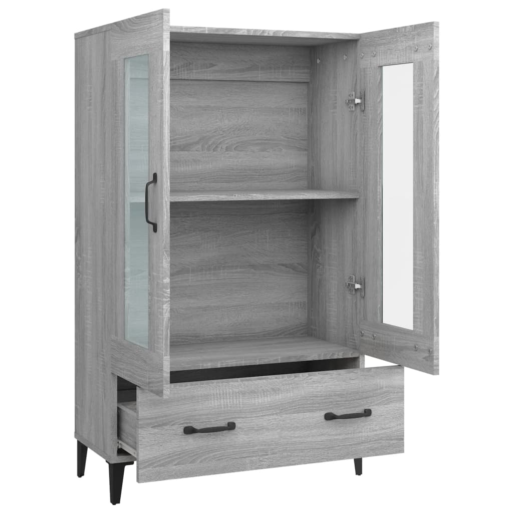 vidaXL Buffet Sonoma gris 70x31x115 cm Bois d'ingénierie