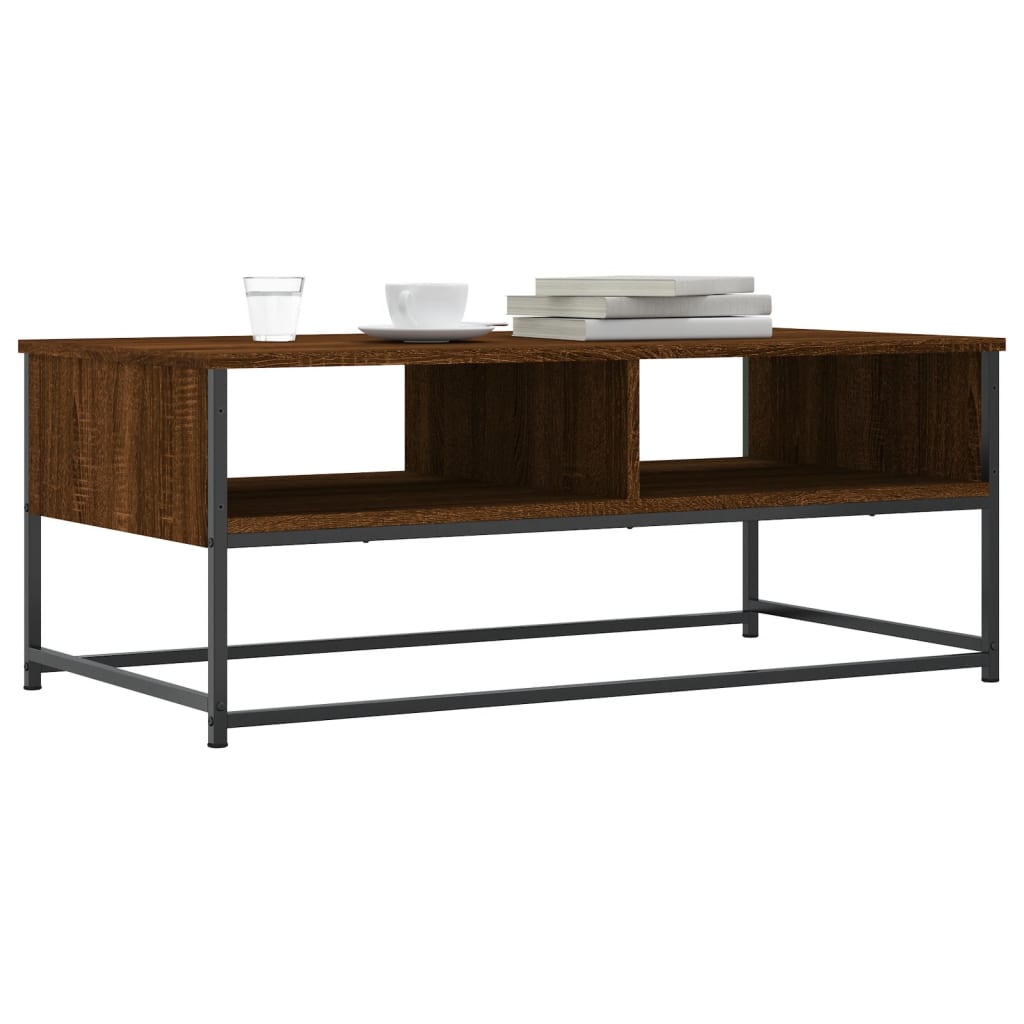 vidaXL Table basse chêne marron 100x51x40 cm bois d'ingénierie