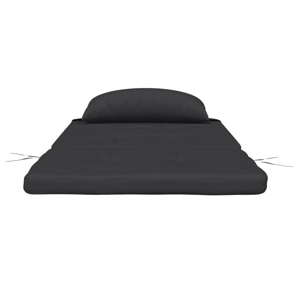 vidaXL Coussins de chaise adirondack lot de 2 noir tissu oxford