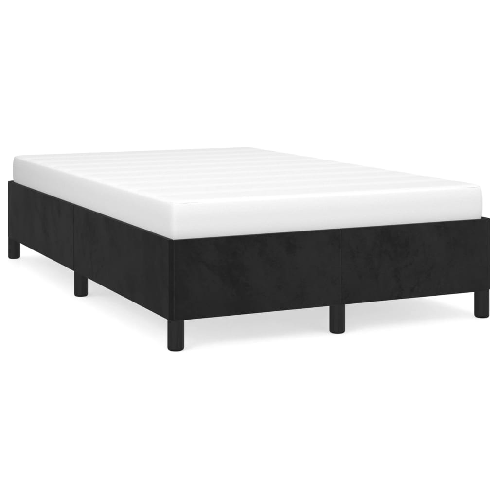 vidaXL Cadre de lit sans matelas noir 120x190 cm velours