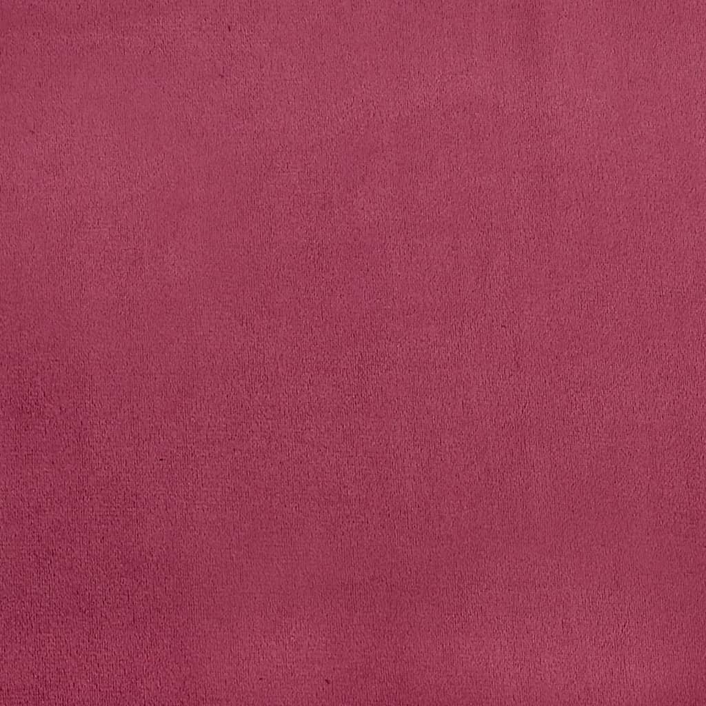 vidaXL Repose-pied Rouge bordeaux 60x50x41 cm Velours