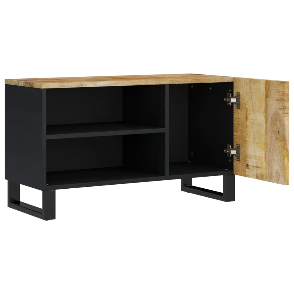 vidaXL Meuble TV 80x33x46 cm bois de manguier et d'ingénierie