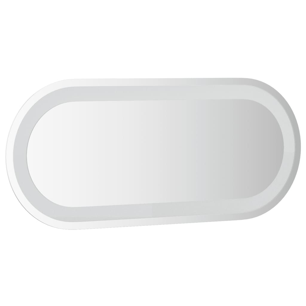 vidaXL Miroir de salle de bain à LED 70x30 cm ovale