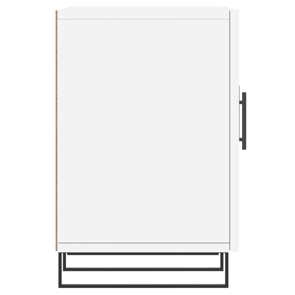 vidaXL Meuble TV blanc 150x30x50 cm bois d'ingénierie