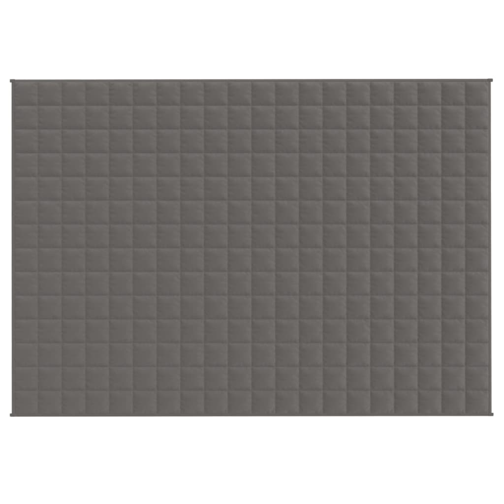 vidaXL Couverture lestée Gris 140x200 cm 6 kg Tissu