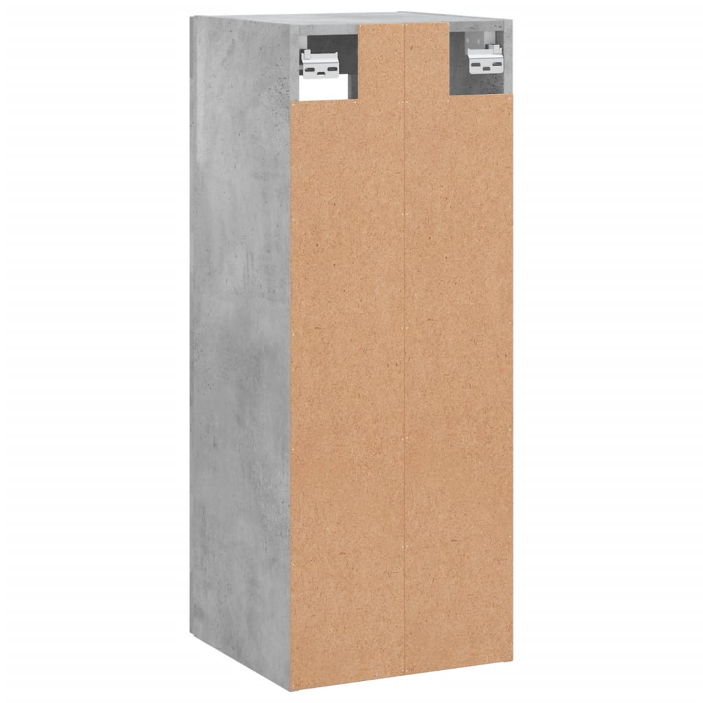 vidaXL Armoire murale gris béton 34,5x34x90 cm