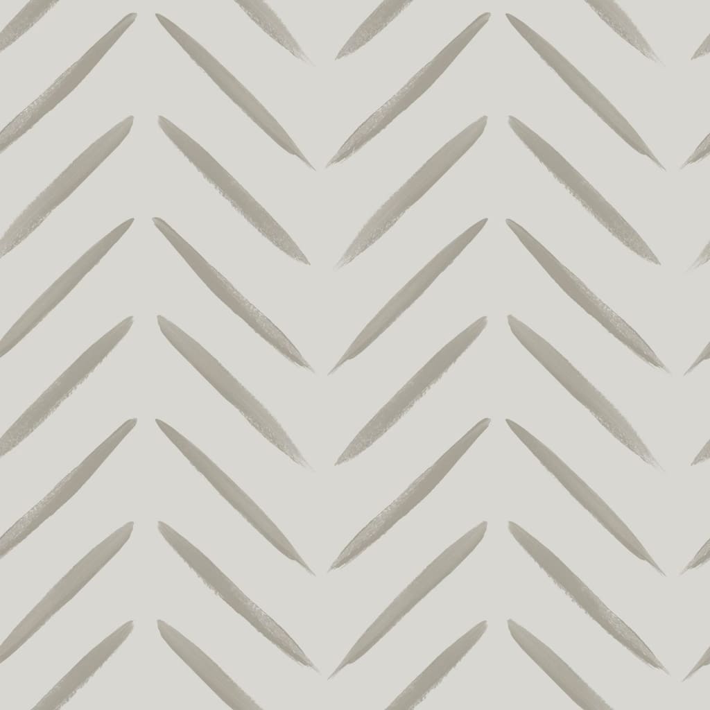 DUTCH WALLCOVERINGS Papier peint Chevron Taupe