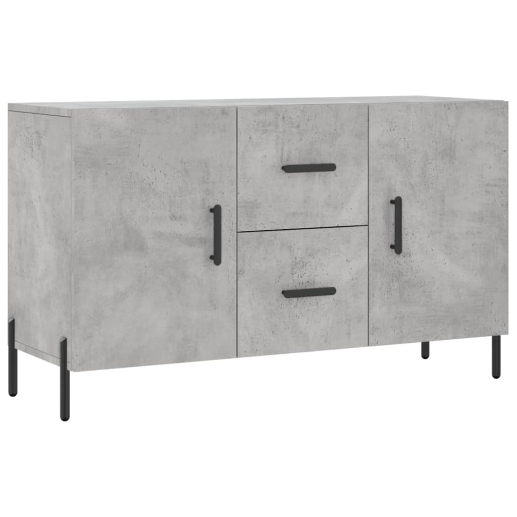 vidaXL Buffet gris béton 100x36x60 cm bois d'ingénierie