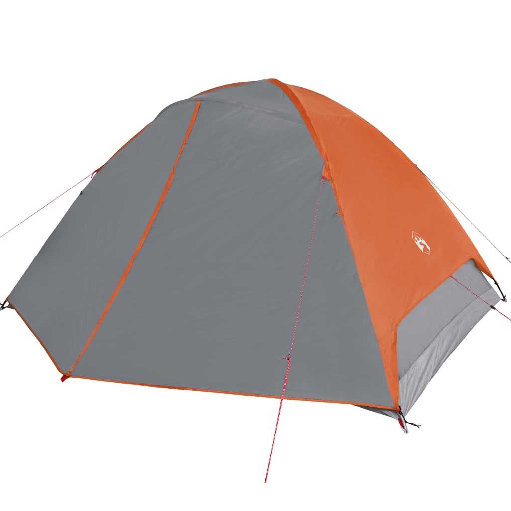 vidaXL Tente de camping à dôme 6 personnes orange imperméable