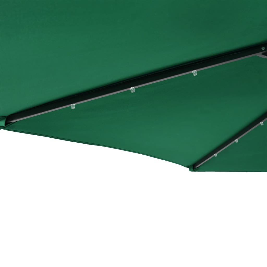 vidaXL Parasol de jardin avec mât en acier vert 225x225x212 cm