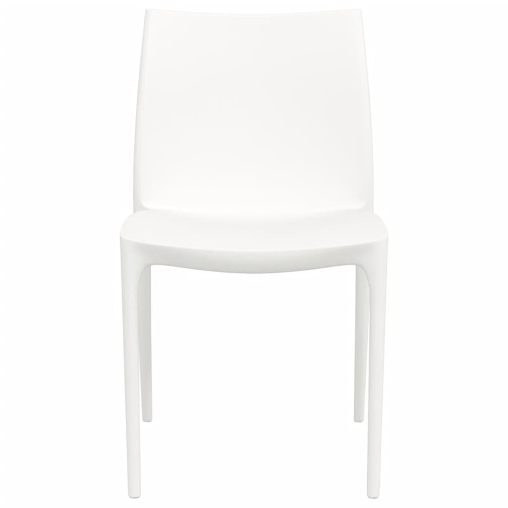 vidaXL Chaises de jardin lot de 2 blanc 50x46x80 cm polypropylène