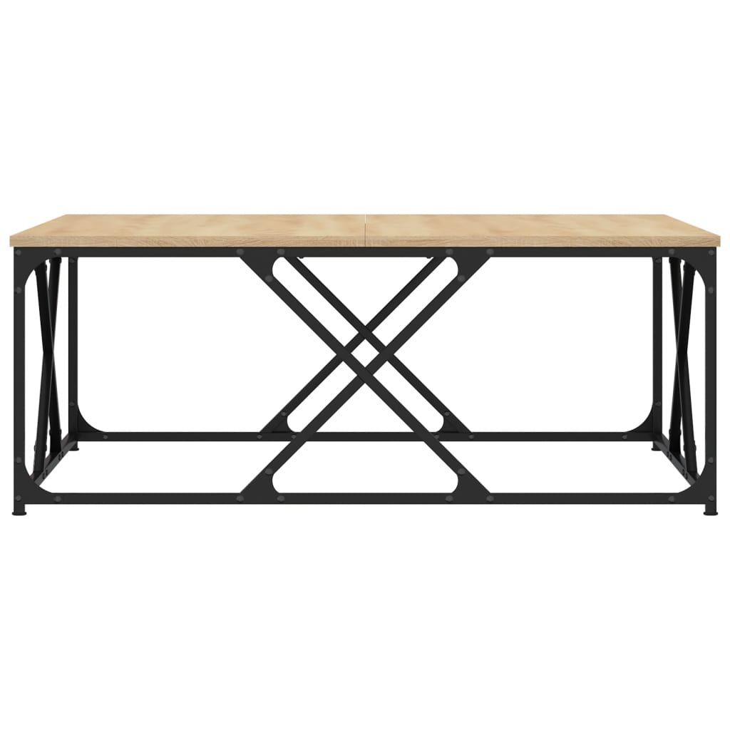 vidaXL Table basse chêne sonoma 100x100x40 cm bois d'ingénierie