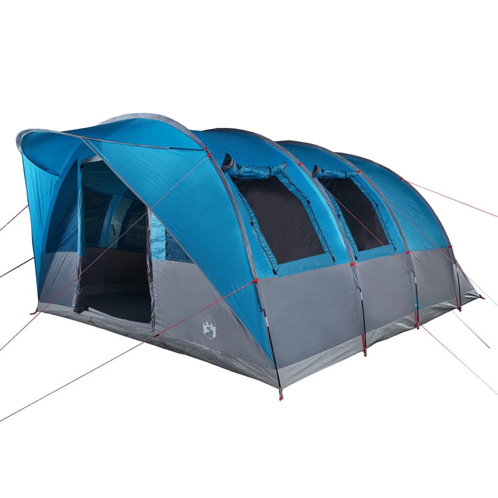 vidaXL Tente de camping tunnel 5 personnes bleu imperméable