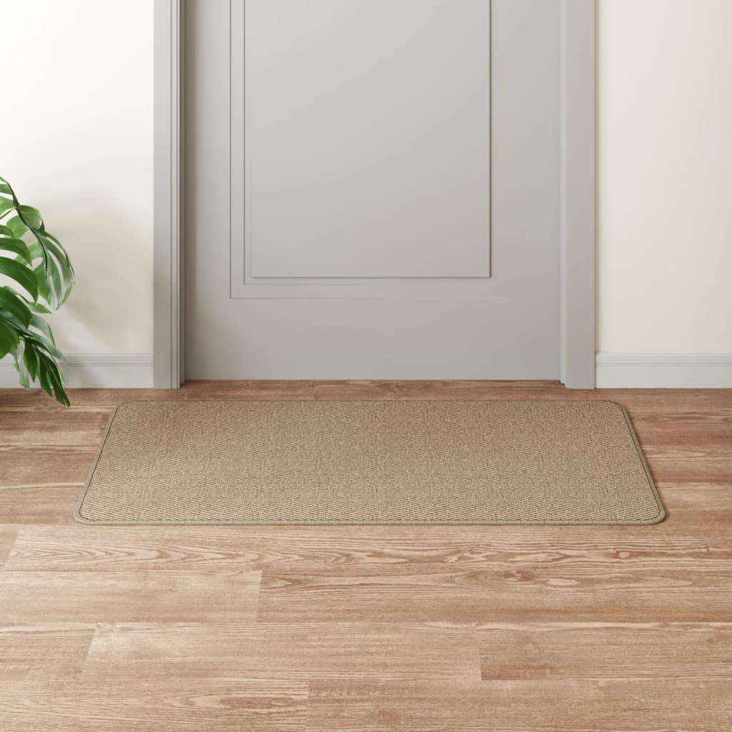 vidaXL Tapis de couloir aspect sisal sable 50x100 cm