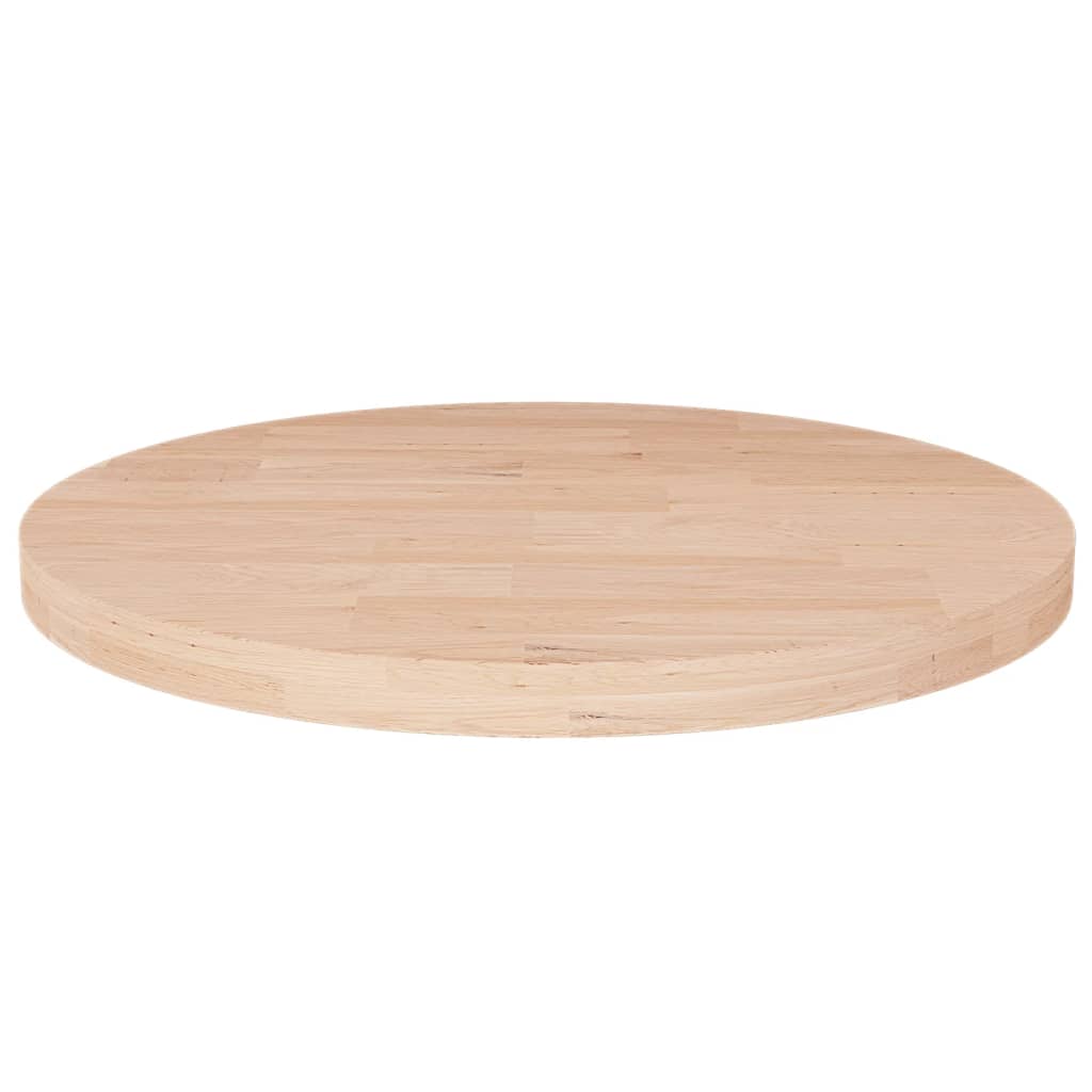 vidaXL Dessus de table rond Ø30x2,5 cm Bois de chêne massif non traité