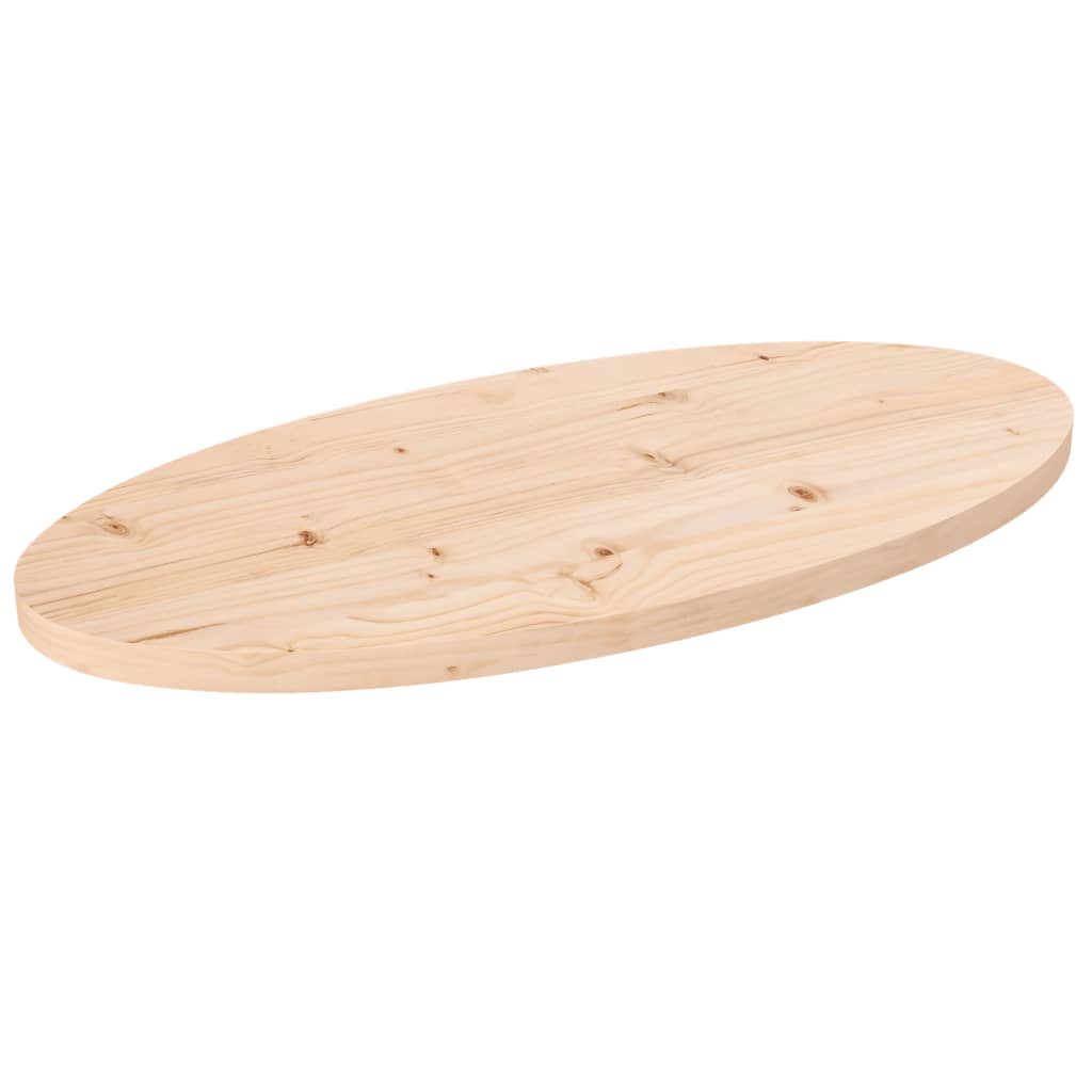 vidaXL Dessus de table 70x35x2,5 cm bois de pin massif ovale