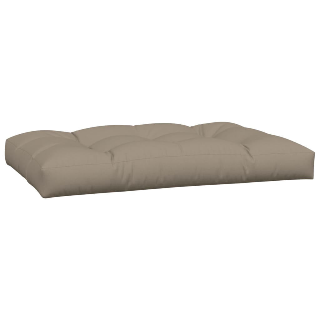 vidaXL Coussins de palette 5 pcs taupe tissu