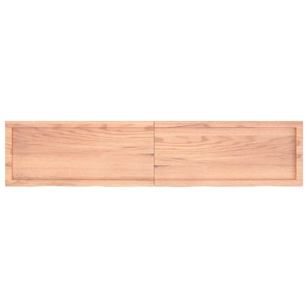 vidaXL Comptoir de salle de bain marron 180x40x(2-4) cm bois traité