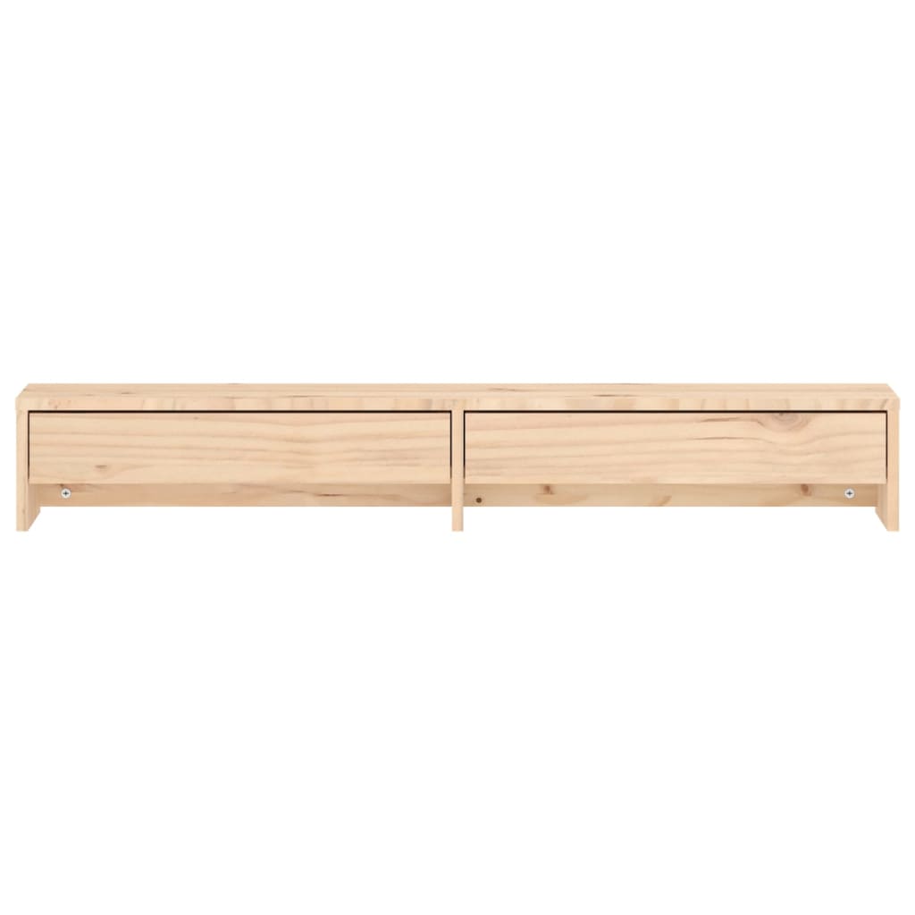 vidaXL Support pour moniteur 100x27x15 cm Bois de pin solide