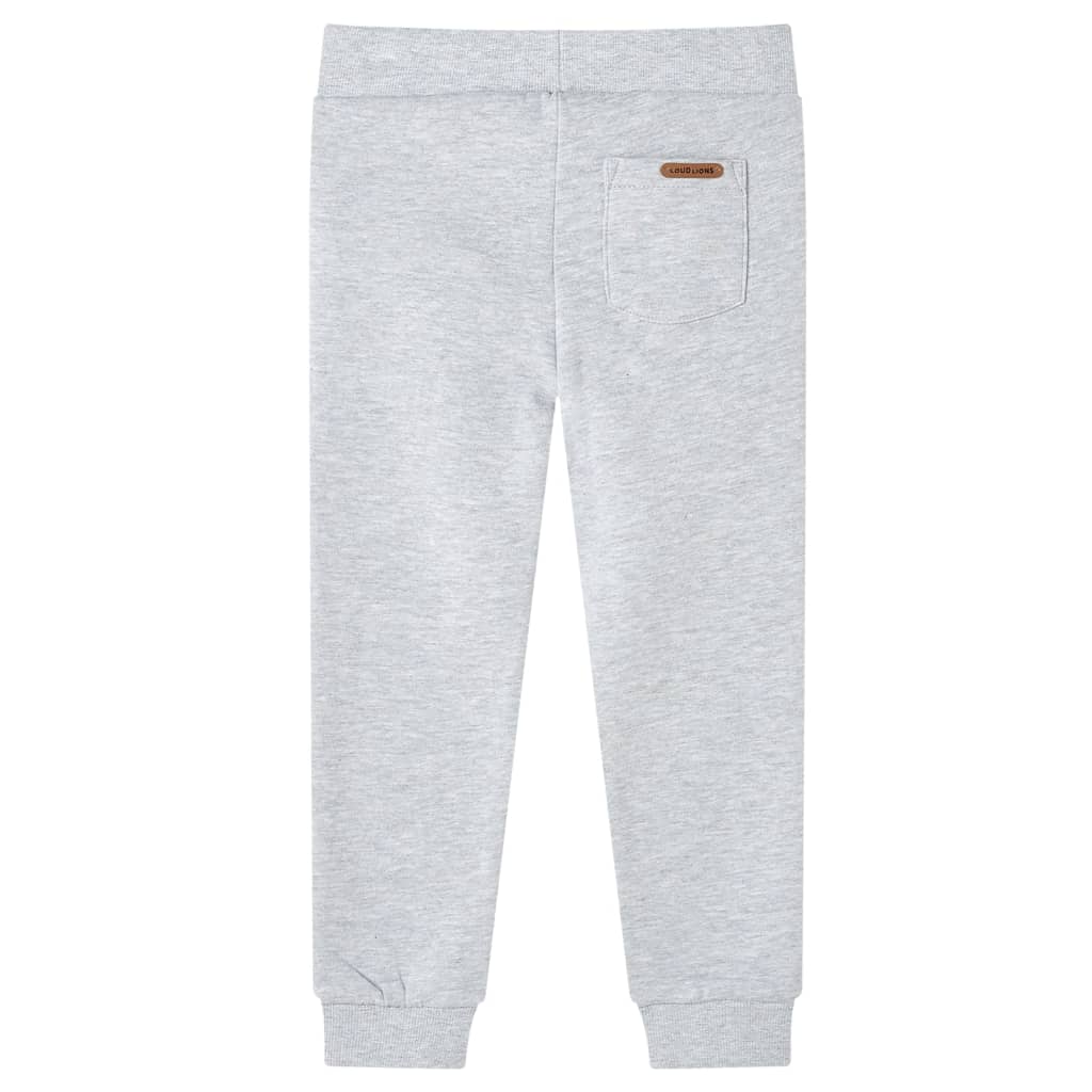 Pantalon de survêtement pour enfants gris mélangé 140