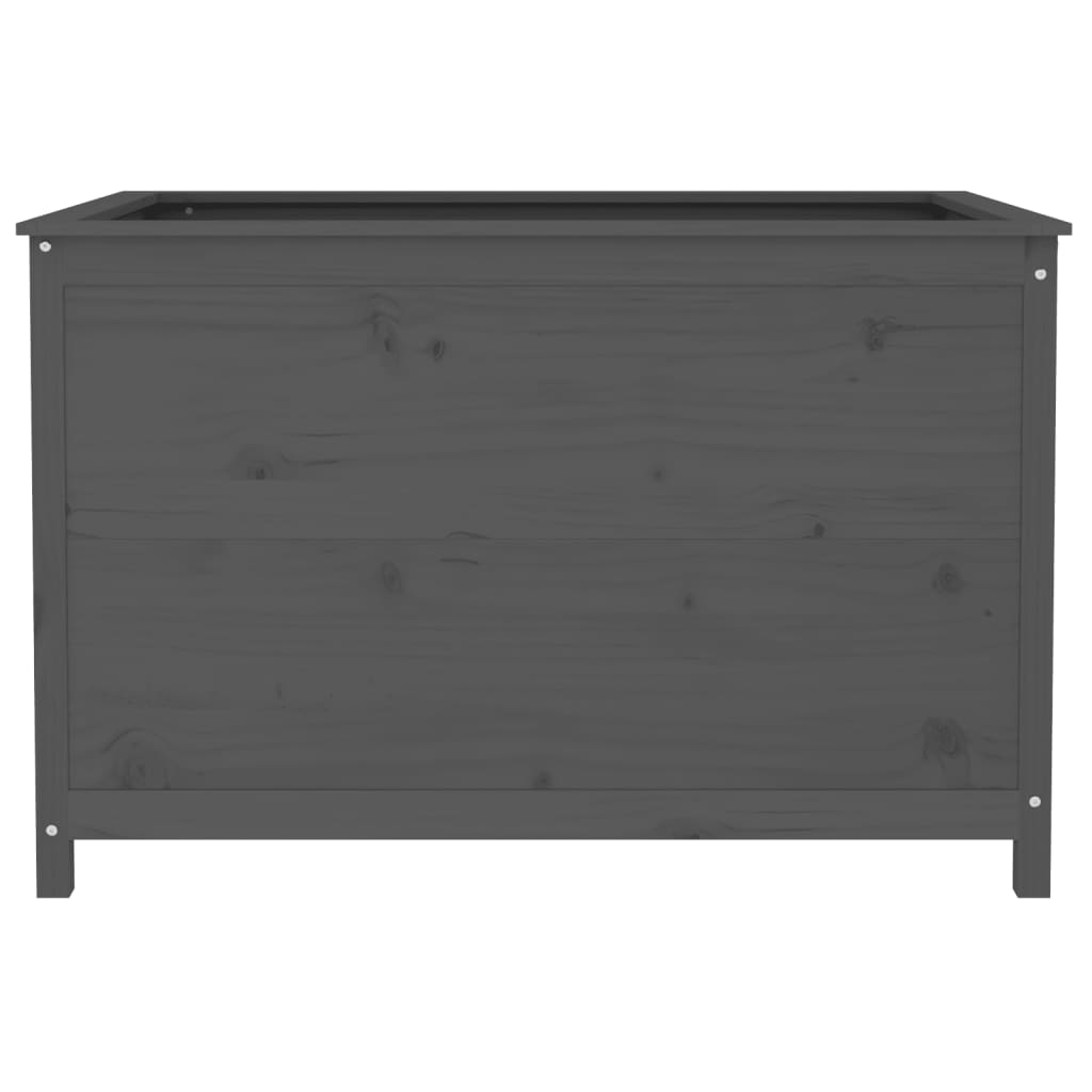 vidaXL Lit surélevé de jardin gris 119,5x82,5x78 cm bois de pin massif