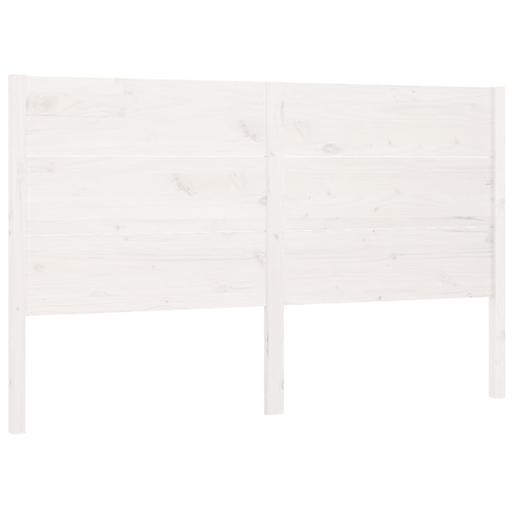 vidaXL Tête de lit Blanc 141x4x100 cm Bois massif de pin