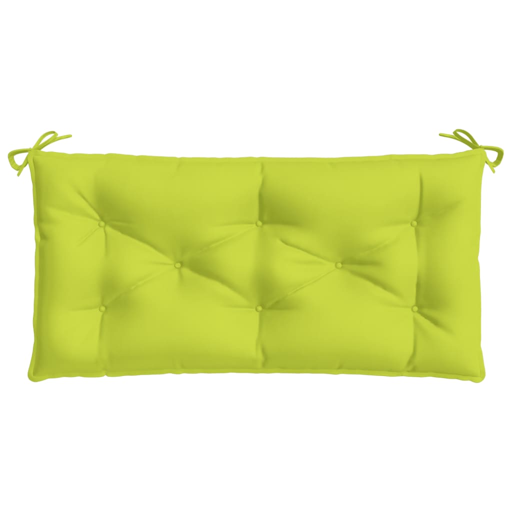 vidaXL Coussin de banc de jardin vert brillant 100x50x7cm tissu oxford