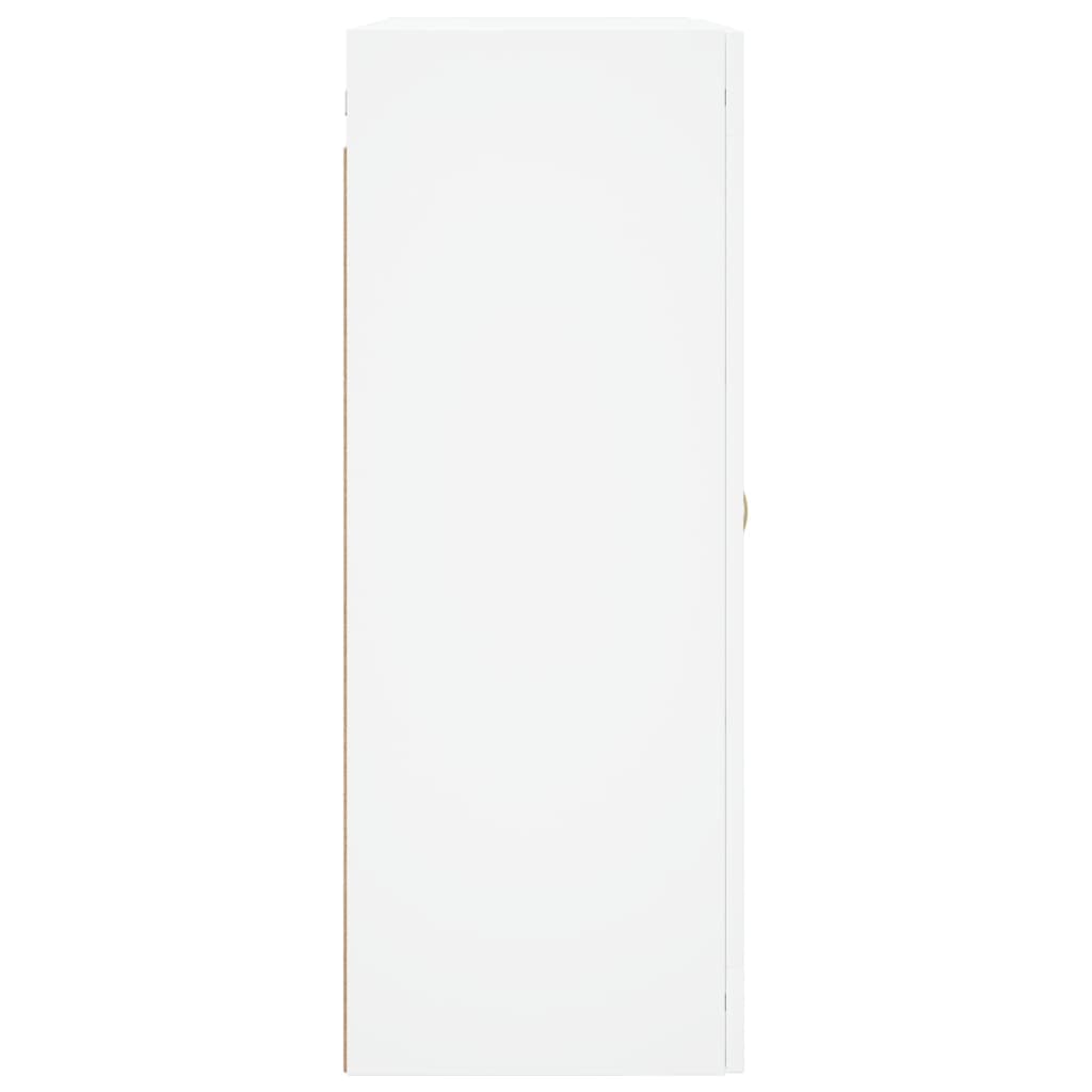 vidaXL Armoires murales 2 pcs blanc bois d'ingénierie