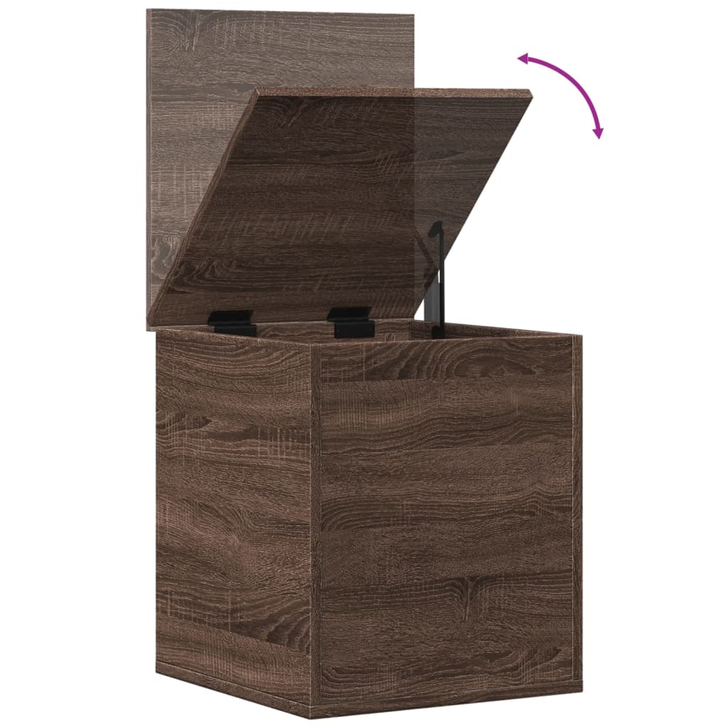 vidaXL Boîte de rangement chêne marron 40x42x46 cm bois d'ingénierie