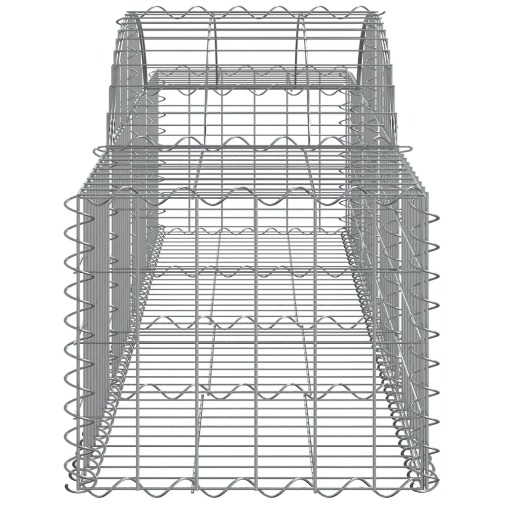 vidaXL Paniers à gabions arqués 12 pcs 200x50x40/60 cm fer galvanisé