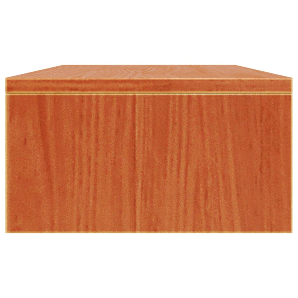 vidaXL Support de moniteur marron miel 50x24x13 cm bois de pin solide