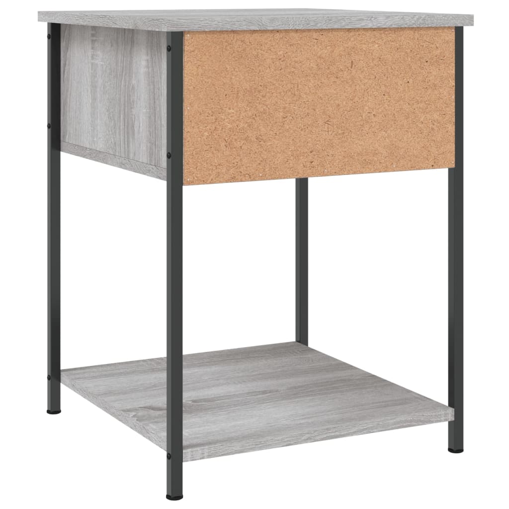 vidaXL Tables de chevet 2 pcs sonoma gris 44x45x58 cm bois ingénierie