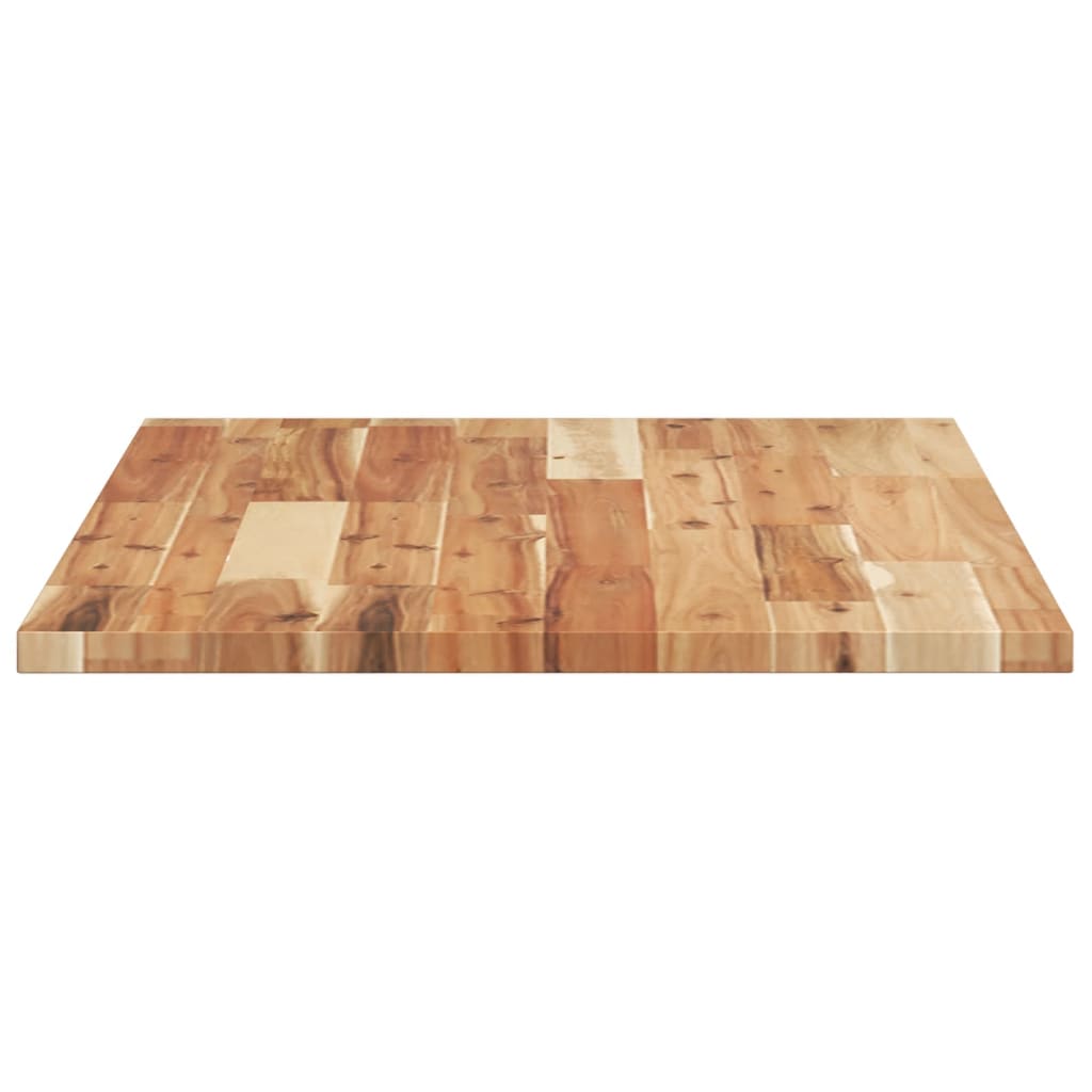 vidaXL Dessus de table rectangulaire 80x50x2 cm bois massif d'acacia