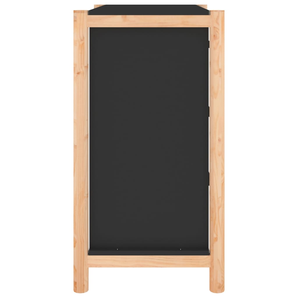 vidaXL Buffet Noir 62x38x70 cm Bois d'ingénierie