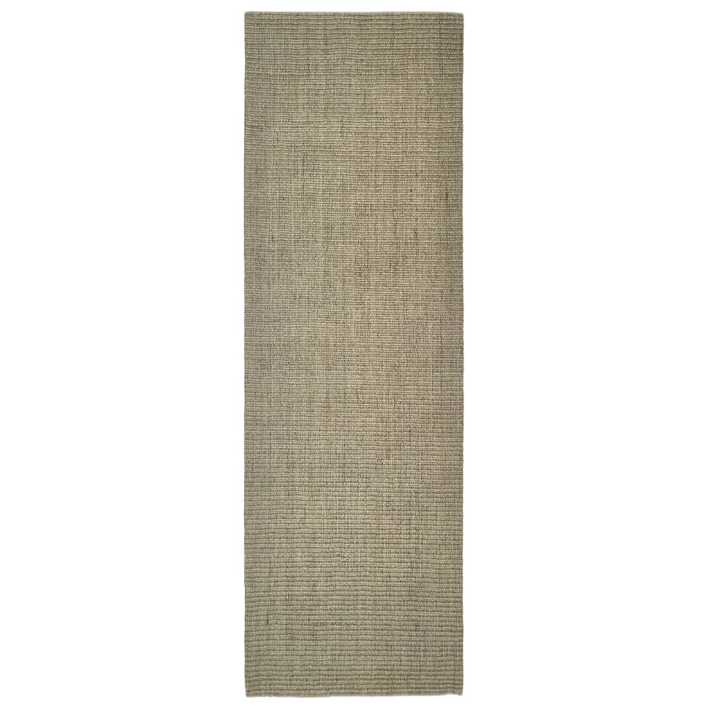 vidaXL Tapis en sisal pour griffoir taupe 80x250 cm