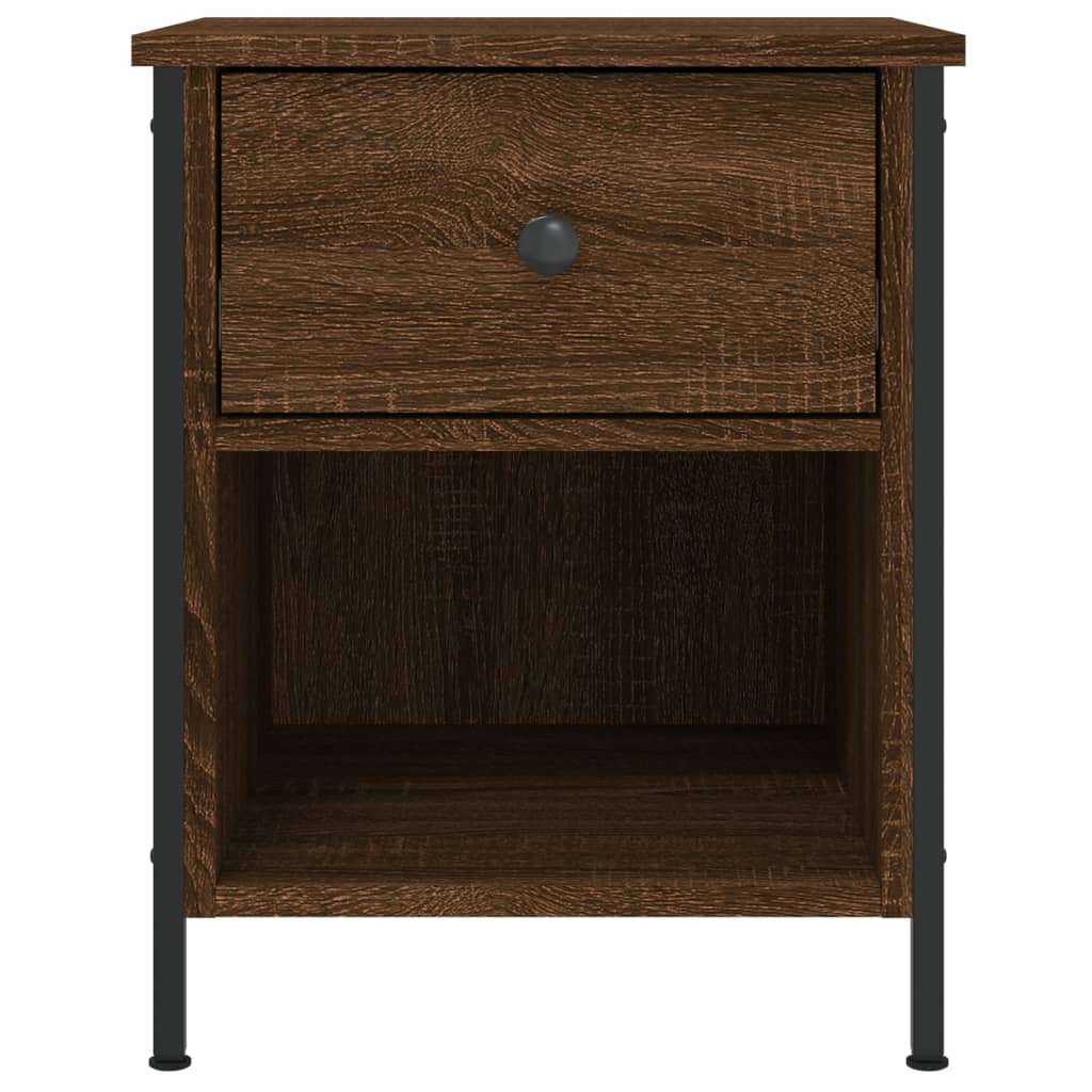 vidaXL Table de chevet chêne marron 40x42x50 cm bois d'ingénierie