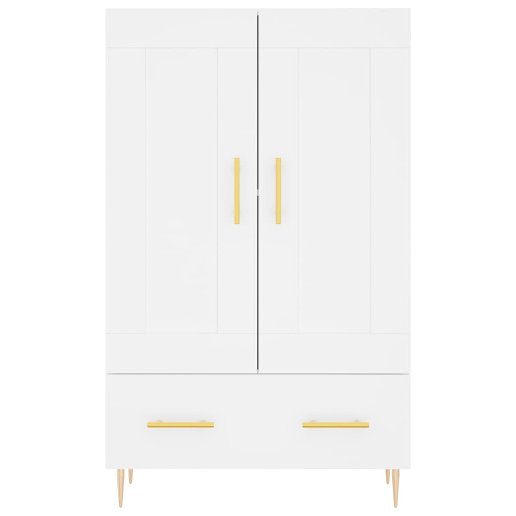 vidaXL Buffet haut blanc 69,5x31x115 cm bois d'ingénierie