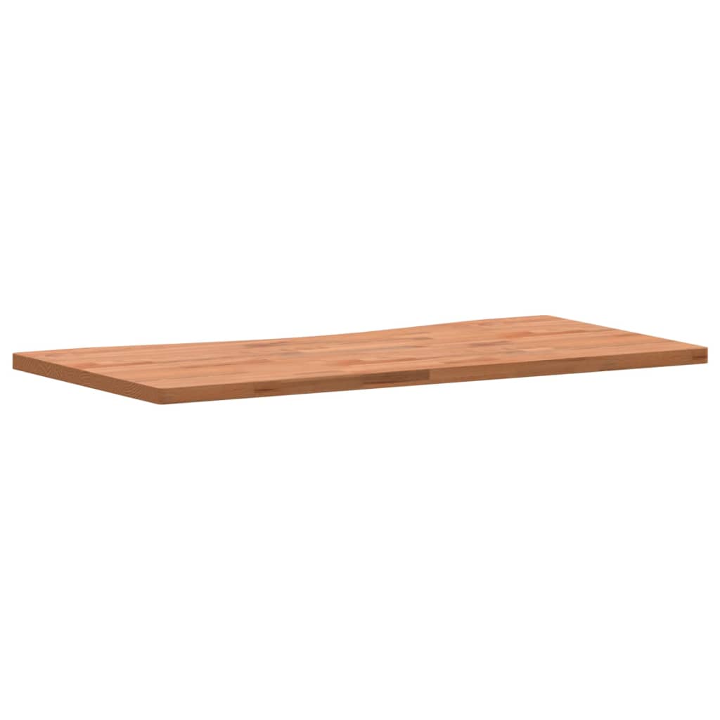 vidaXL Dessus de bureau 100x(45-50)x2,5 cm bois massif de hêtre