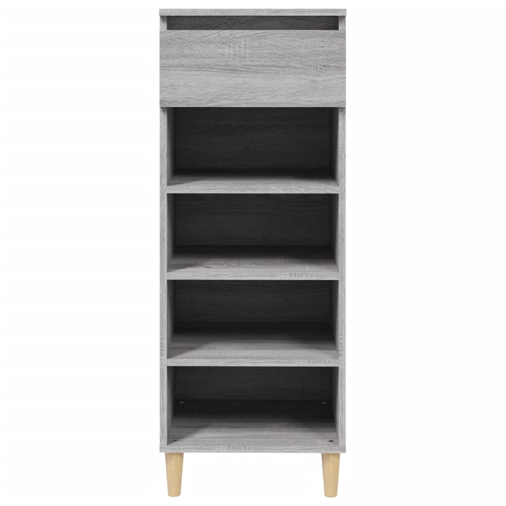 vidaXL Armoire à chaussures Sonoma gris 40x36x105 cm Bois d'ingénierie