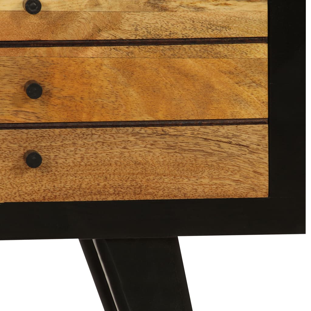 vidaXL Meuble TV Bois de manguier massif 120x30x50 cm