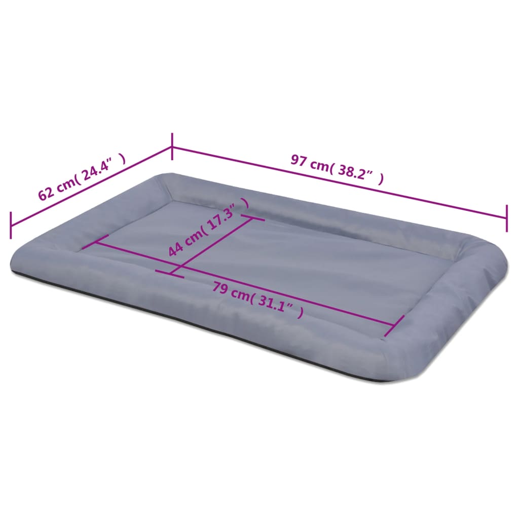 vidaXL Matelas pour chiens Taille XXL Gris