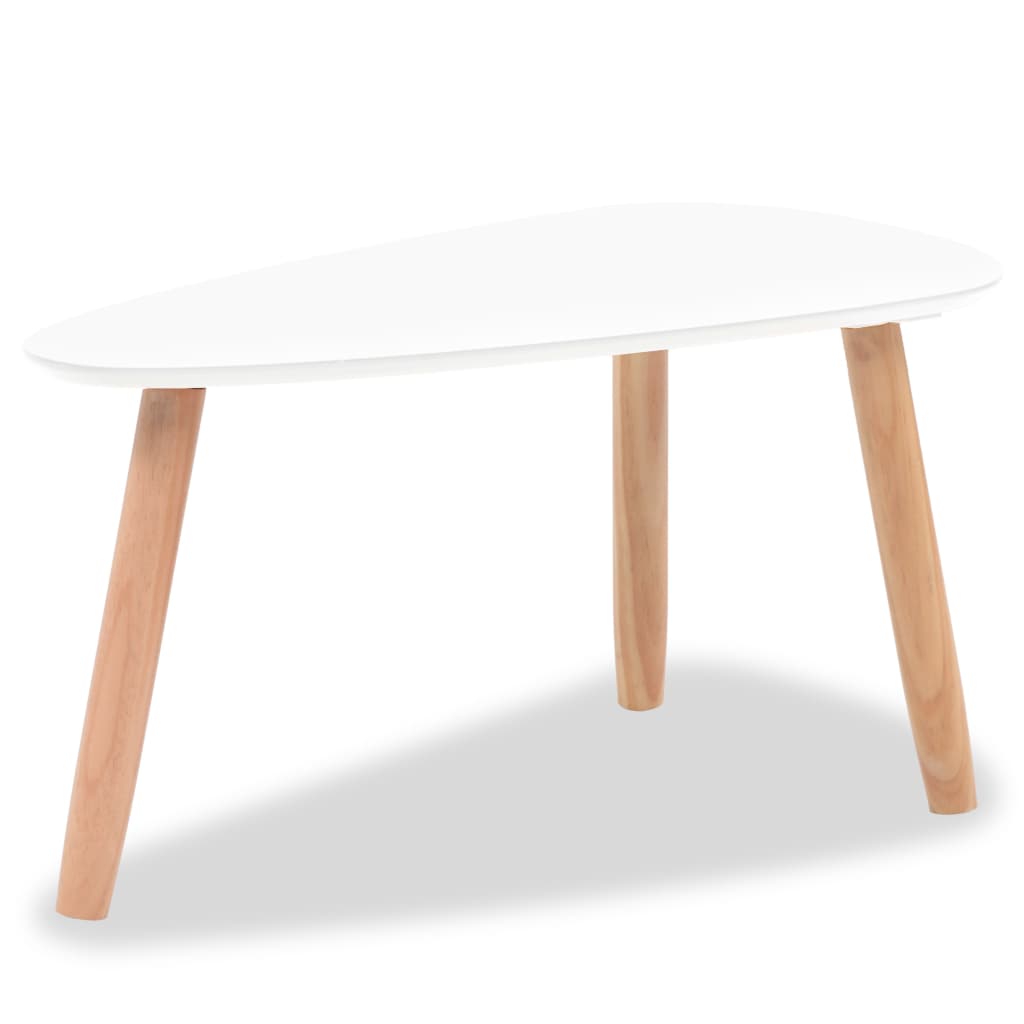 vidaXL Ensemble de tables basses 2 pcs Bois de pin massif Blanc