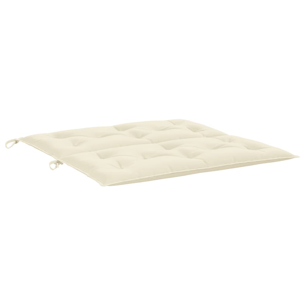 vidaXL Coussin de banc de jardin blanc crème tissu oxford