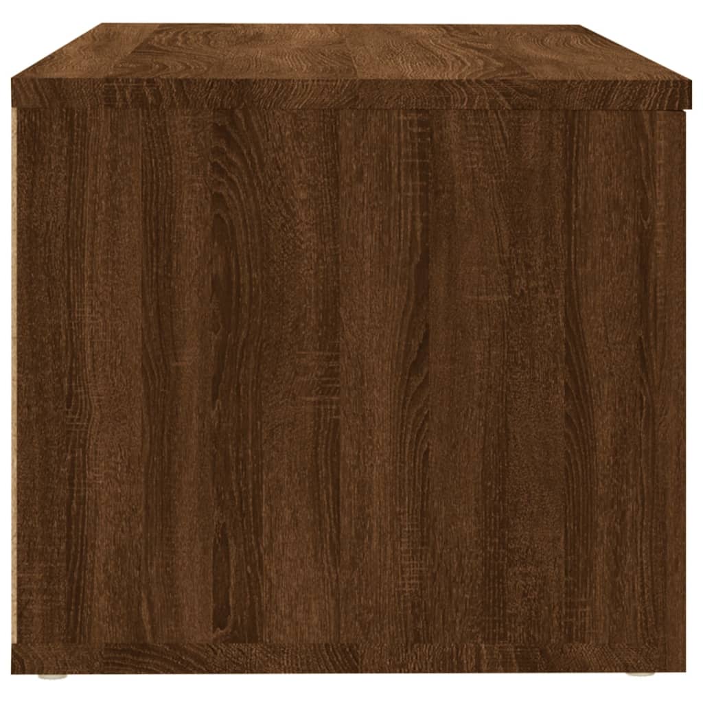 vidaXL Meuble TV Chêne marron 80x34x30 cm Bois d'ingénierie