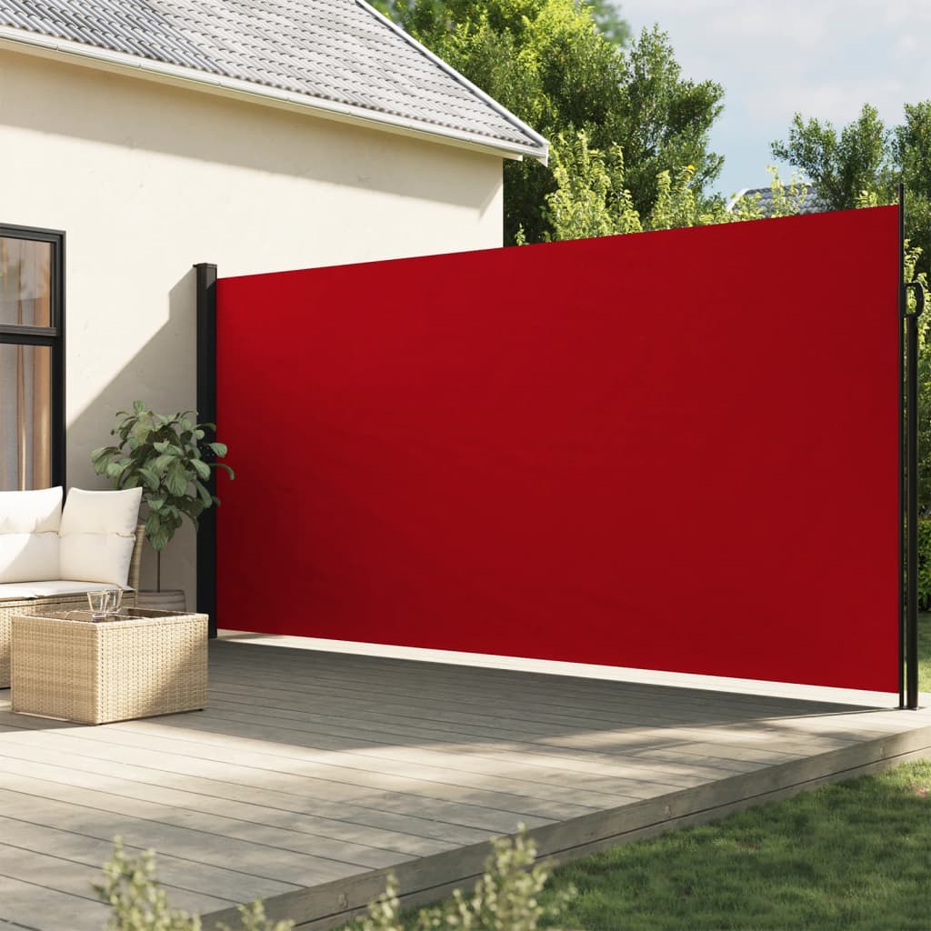 vidaXL Auvent latéral rétractable rouge 220x300 cm